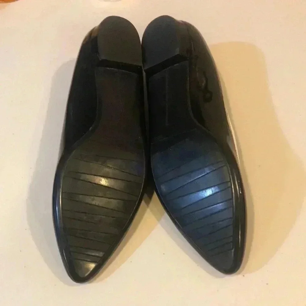 Vaneli Black and White Flat Women's Shoes-10N